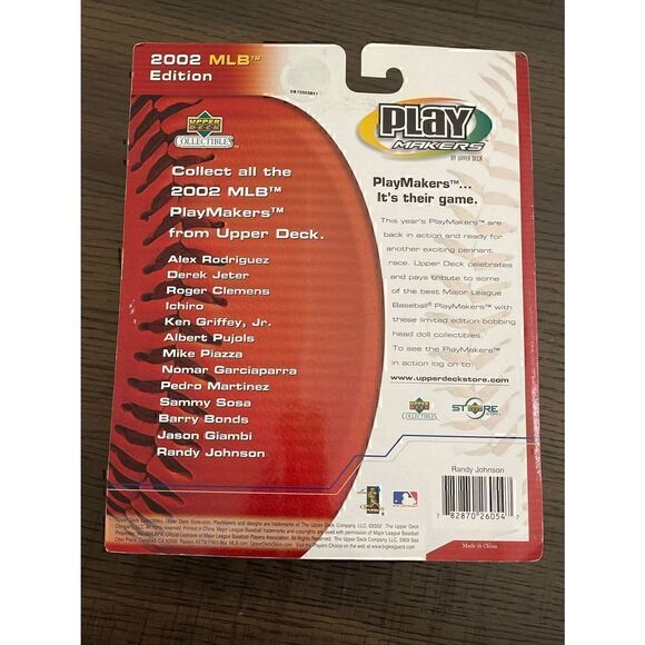 Play Makers 2002 Randy Johnson Arizona Diamondbacks Upper Deck Bobble Head - Picture 3 of 5